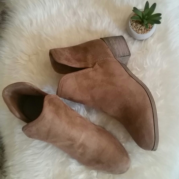 seven7 vegan suede booties